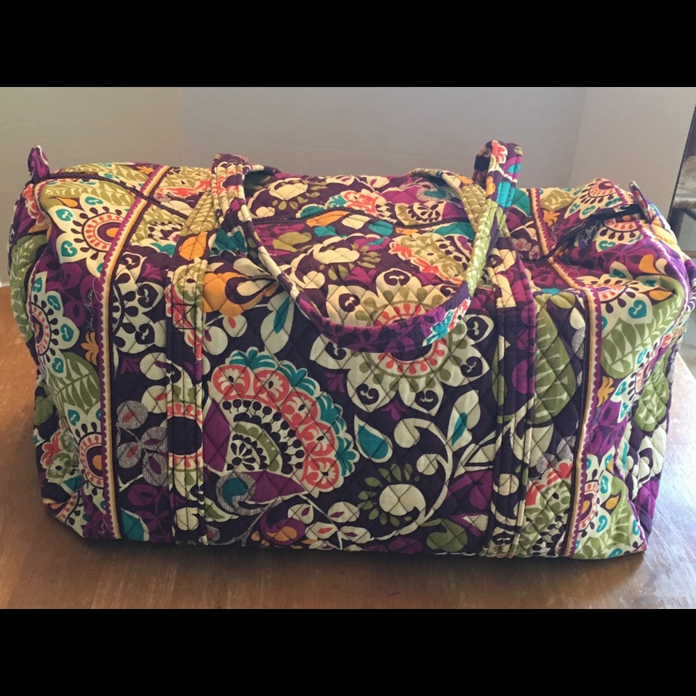 Vera Bradley retired Plum Crazy Large Duffel
